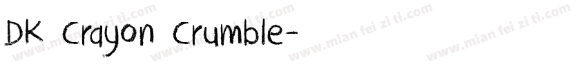 DK Crayon Crumble字体转换